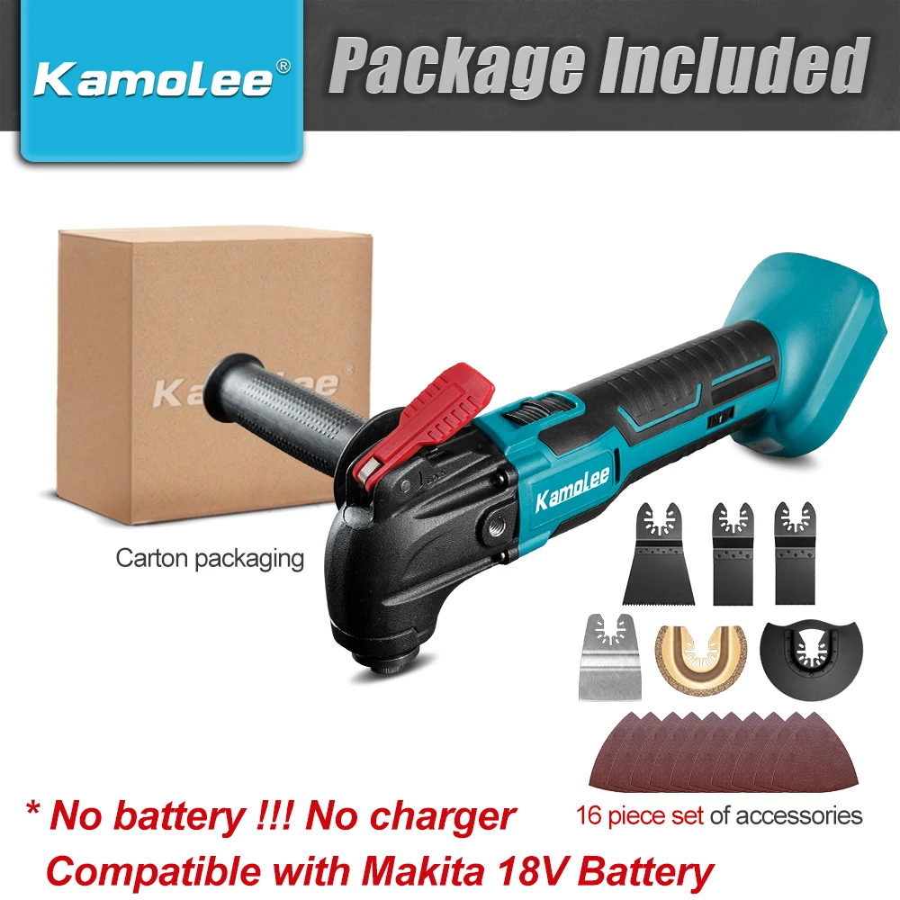 

Kamolee Беспроводной осциллирующий мультиинструмент для аккумулятора Makita 18 В