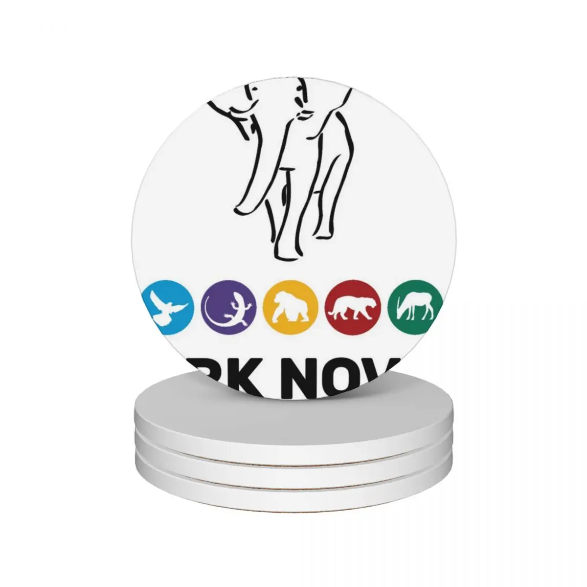 Подставки из керамики Ark nova (набор 4 шт.) оригинальный коврик для блюд