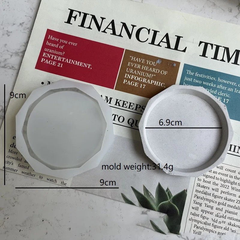 Силиконовая форма для эпоксидной смолы поднос хранения бетонных украшений литые