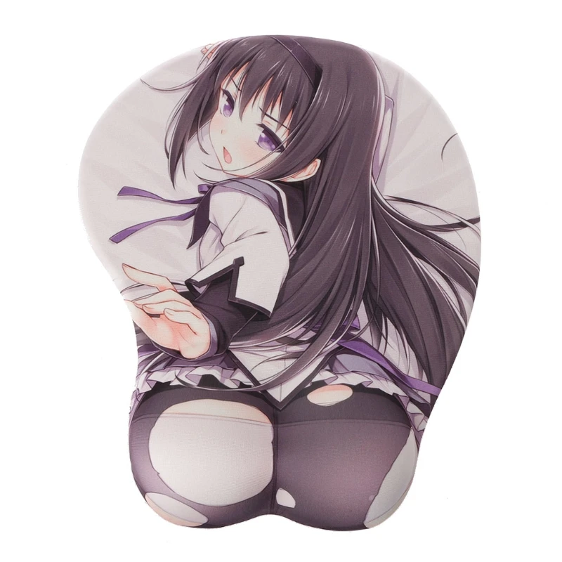 

3D Anime Gaming Mouse Pad Soft Hips Hips with Wrist Rest Cartoon Pad Sexy Mouse Pads Silicone Wrist Gel Mousepad R2LB