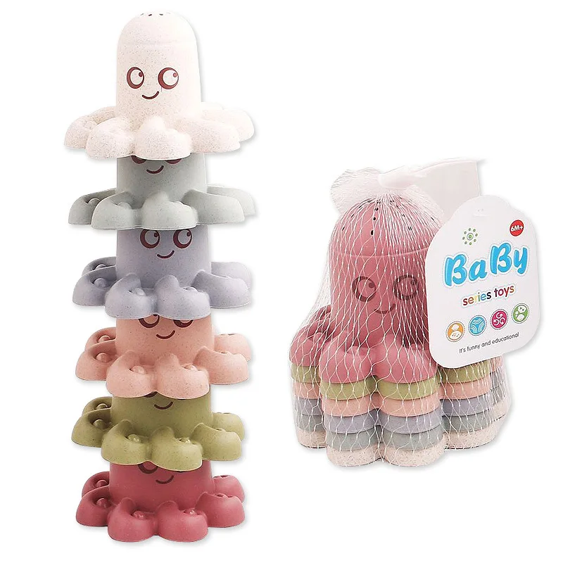 

Baby Stacking Cup Toys for Toddlers Baby Early Education Toys Montessori Stacking Tower Toys Baby Bath Toys Children's Gifts