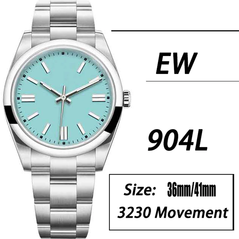 

Limited sale Men's Automatic Mechanical Watch Waterproof 41mm top quality CAL.3230 movement 904L Stainless Steel Sapphire Glass