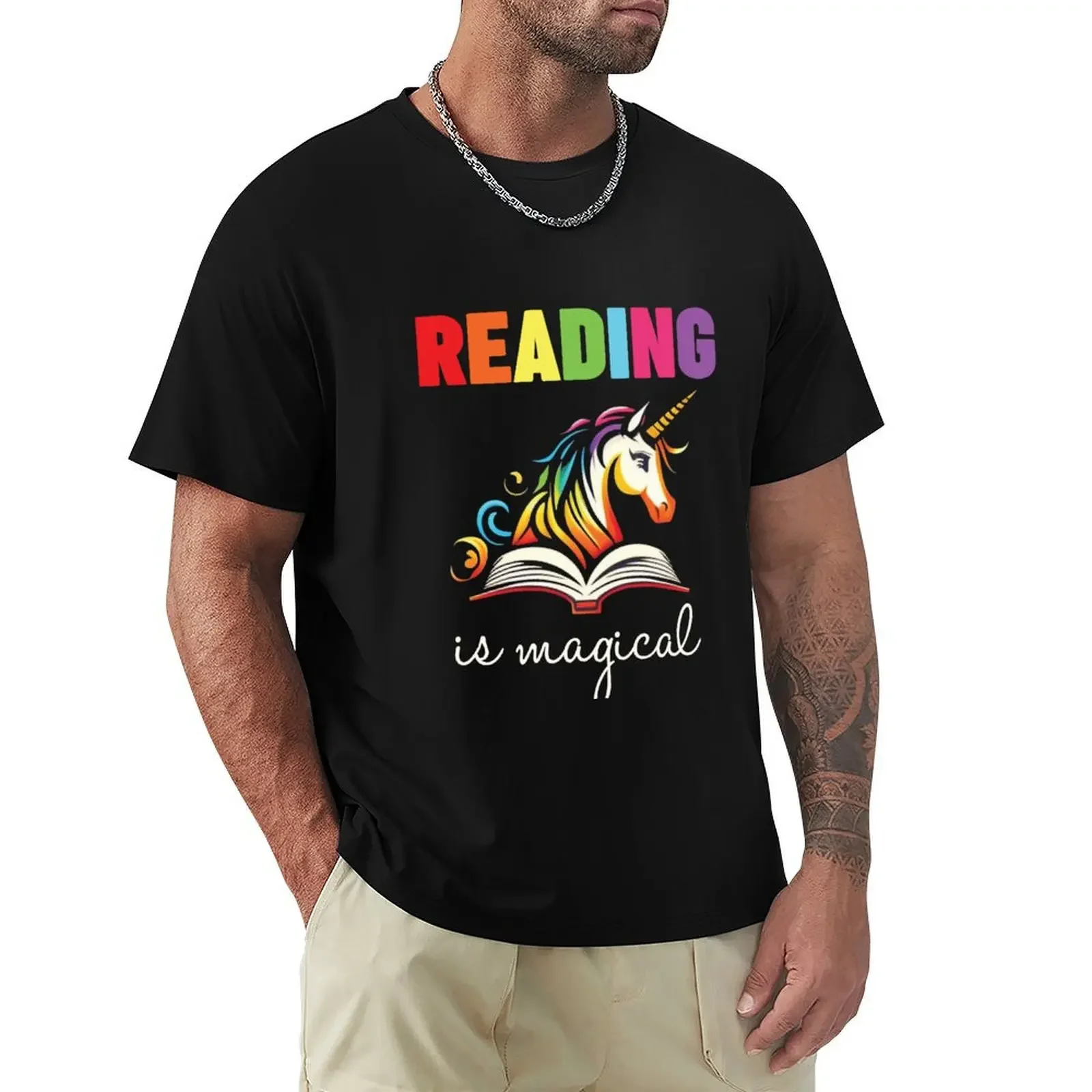 Reading is Magic T-Shirt быстросохнущие футболки мужские с рисунком