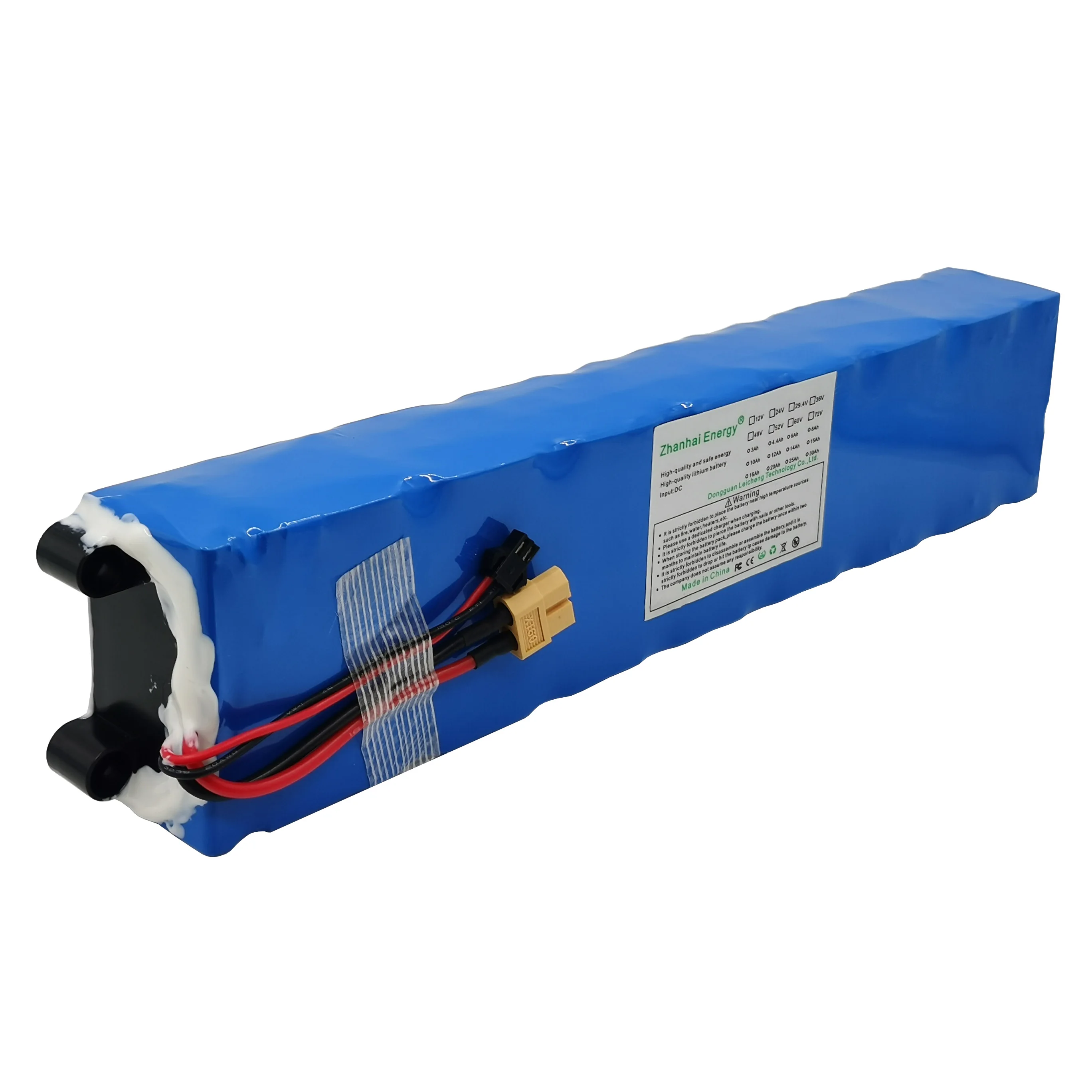 

36V 10Ah 8Ah 18650 Li-Ion Rechargeable Battery Pack 10S 3P For Below 500W Electric Scooters New Customizable Wholesale Available