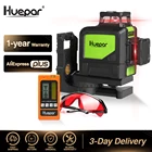 Huepar лазерный уровень, 8 линий, красный, 360 горизонтальный, вертикальный, перекрестный, самовыравнивающийся