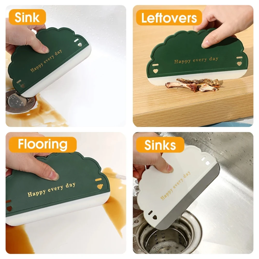

Cute Dust Removal Brush Silicone Mirror Defogging Tools Glass Water Blade Wiper Scraper For Bathroom Glass Kitchen Countertop