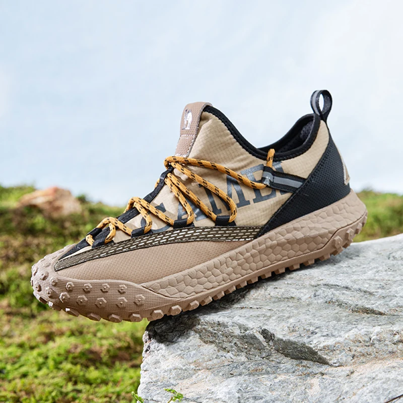 GOLDEN CAMEL Outdoor Men's Walking Shoes Urban Cushioning Male Sneakers Grip Toe Protection Hiking Shoes for Men 2023 Spring New