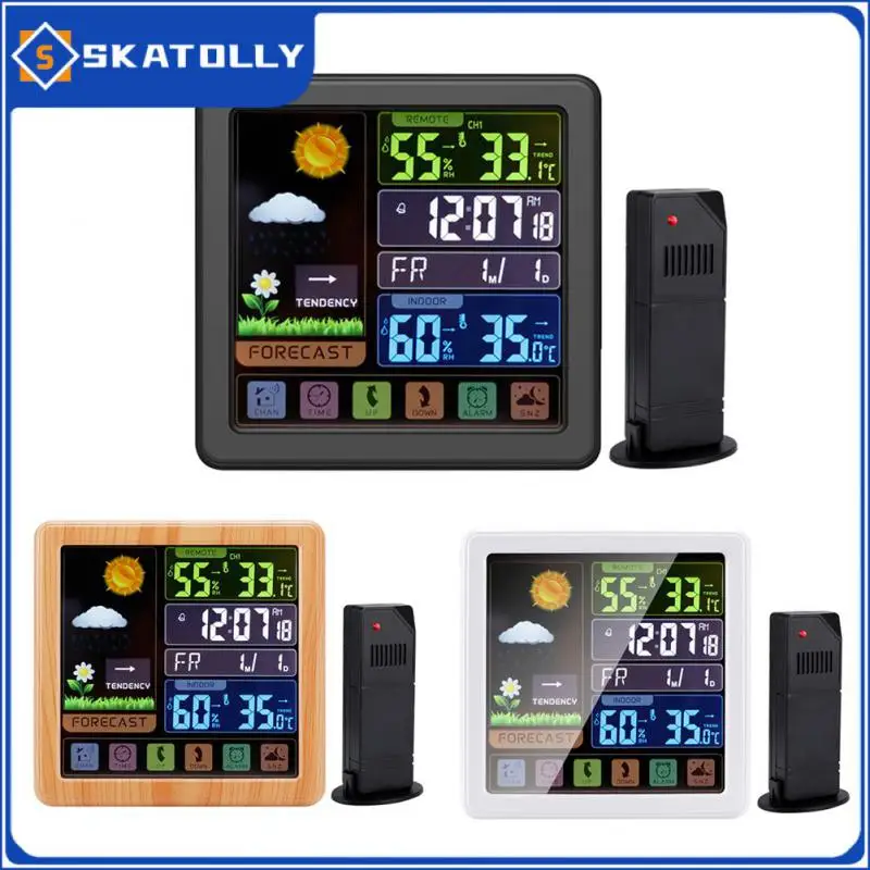 

Portable Intelligent Weather Station Delayed Alarm Indoor Outdoor Thermometer Wireless Digital Temperature Hygrometer Detector