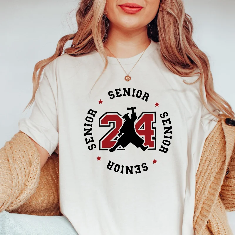 2024 футболка для пожилых людей выпускной гордый Выпускной класс обучения