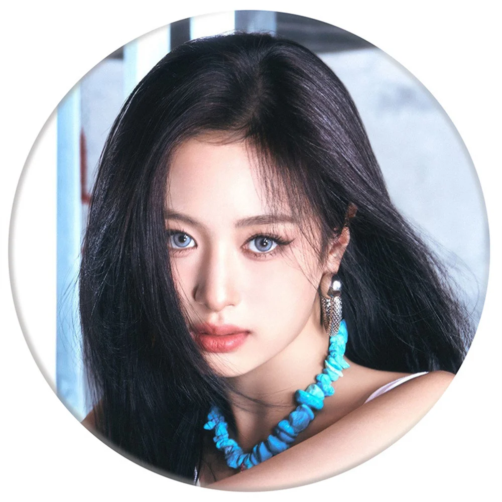 Kpop BABYMONSTER альбом DRIP брошь 5 8 см круглая жесть значок с принтом персонажей шляпа