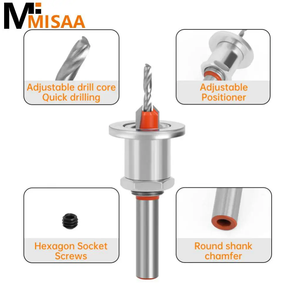 

Countersink Drill 8/10mm Hole Demolition Woodworking Screw Drill Bit Hss Accessories Tools Milling Cutter 2.8/3.0/3.2/3.5/4.0mm