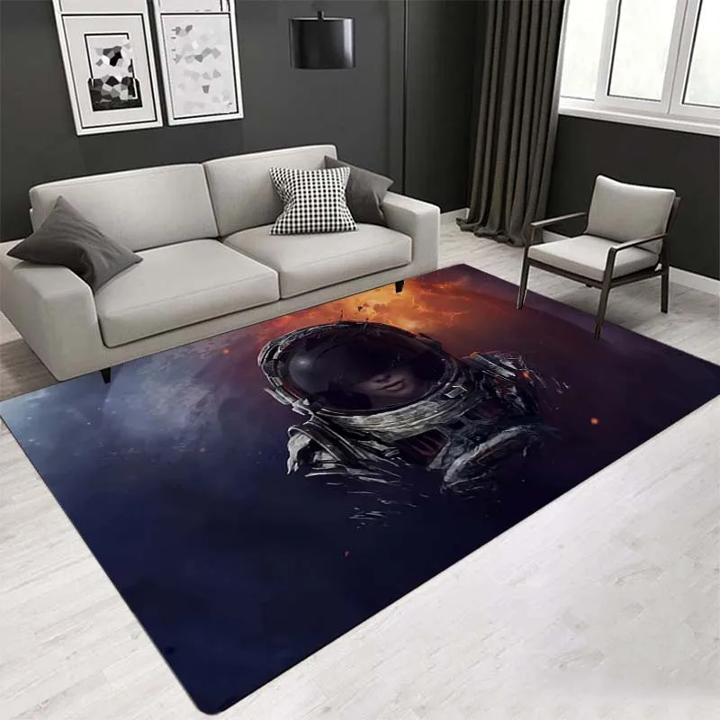 

Science fiction movie Astronaut Modern European Vintage Rug Living Room, Bedroom, Bathroom, Kitchen, Non slip Large Carpet