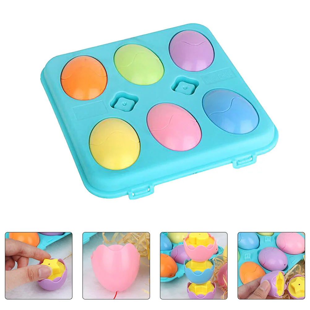 

1 Set Easter Kids Simulated Egg Box Assembling Early Educational