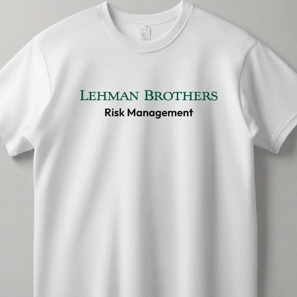 Забавная футболка Lehman Brothers с рисками