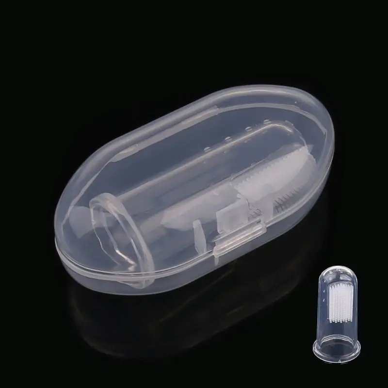 Набор детских зубных щеток мягкая зубная щетка на палец для малышей все