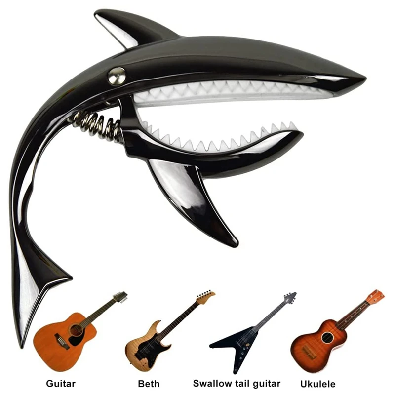 Каподастр для гитары Shark из цинкового сплава акустических электрических