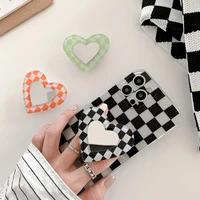 mobile phone stand wear resistant one handed operation love heart phone finger grip tok mobile phone stent for travel