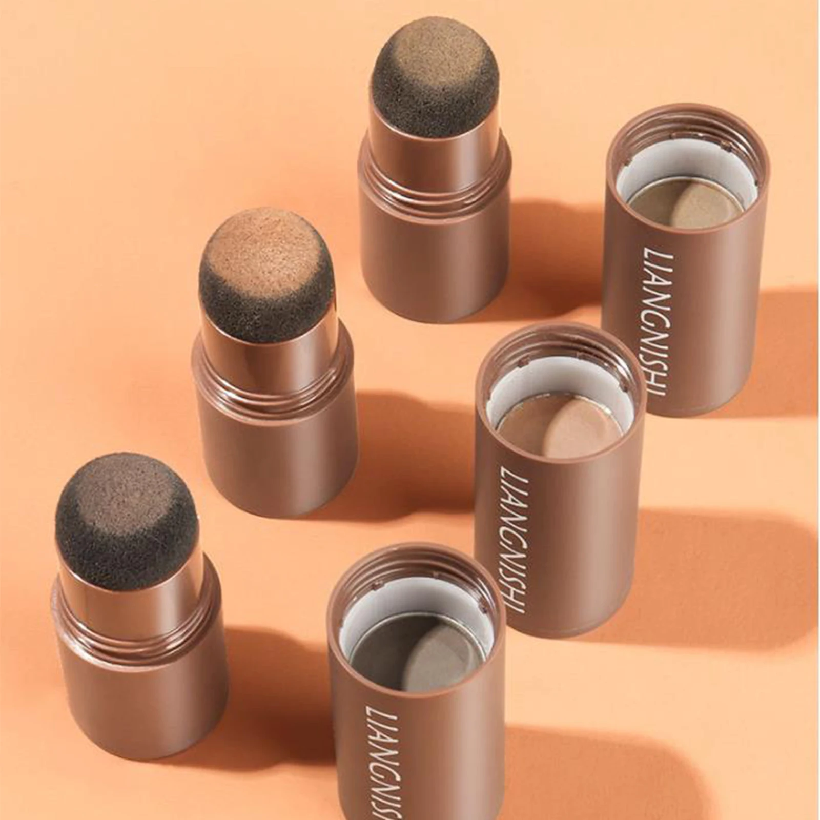 

Waterproof Long Lasting Brow Powder Stamp Hide Bald Edges Hair Root Cover Up Hair Shadow Stick Conceal Hairline Recession Hair