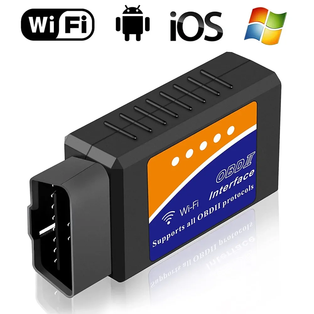 Автомобильный Wi-Fi OBD2 сканер адаптер для считывания кодов неисправностей