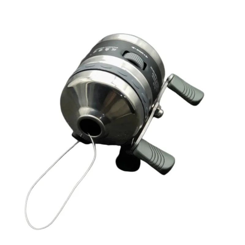 Фото Рыболовная катушка BL25 Spincast, безынерционная катушка с закрытым корпусом из нержавеющей стали, передаточное число для ловли с лука, с предварительно намотанной леской №3
