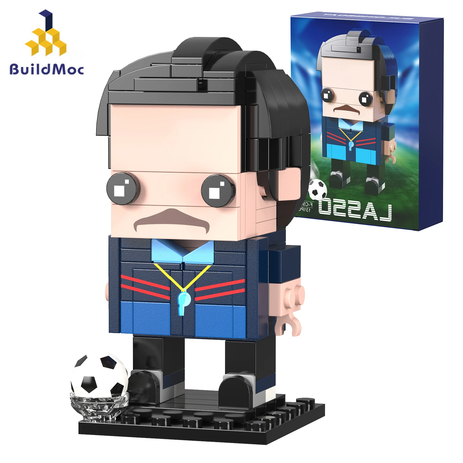 Набор Миниатюрных Футбольных Фанатов Buildmoc Teds Lasso Brickhedz С Коробкой И Бумагой —
