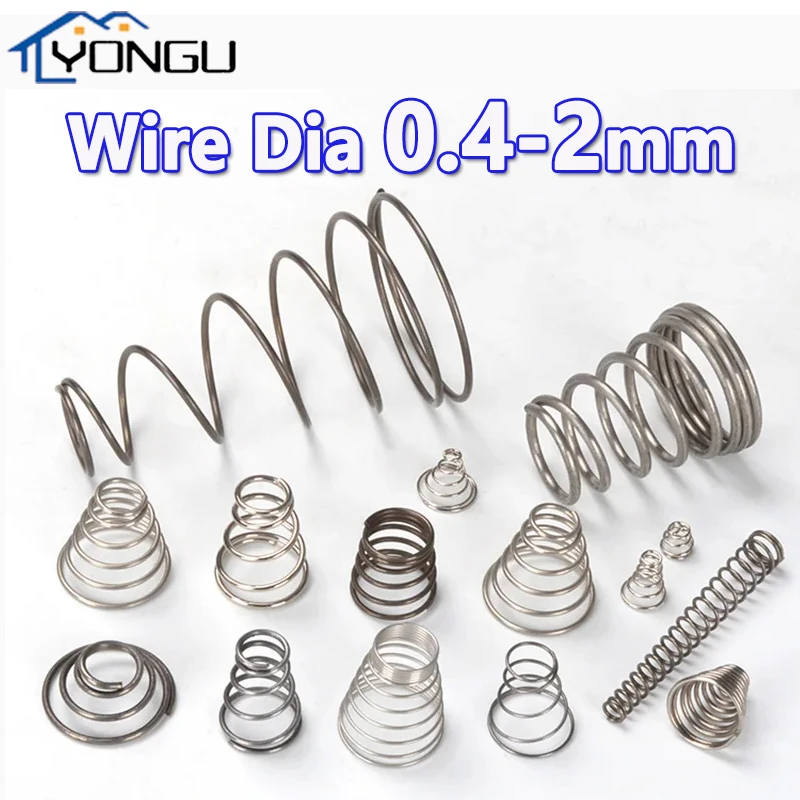 

Конические компрессионные пружины из нержавеющей стали 304 0,4-2 мм