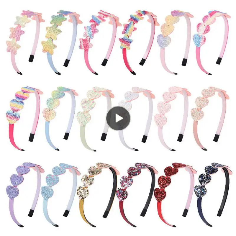 

Candy Cute Princess Headband Onion Powder Color Hair Band Iridescent Hair Accessories