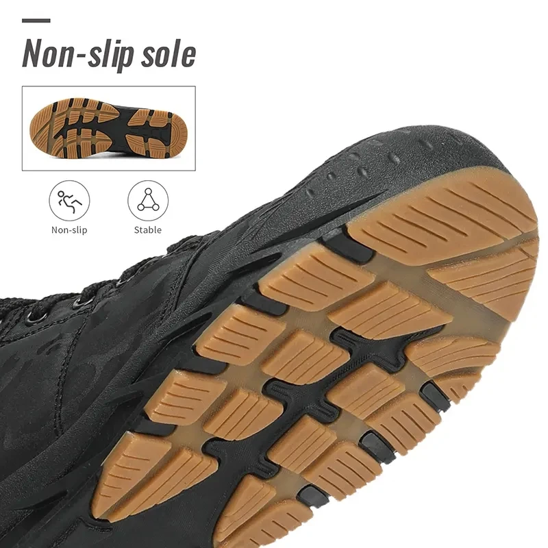 Men Sports Shoes Winter Waterproof Upper Comfortable Non-slip Snow Boots Plus Velvet Thick Warm Outdoor Hiking Shoes Size 39-46