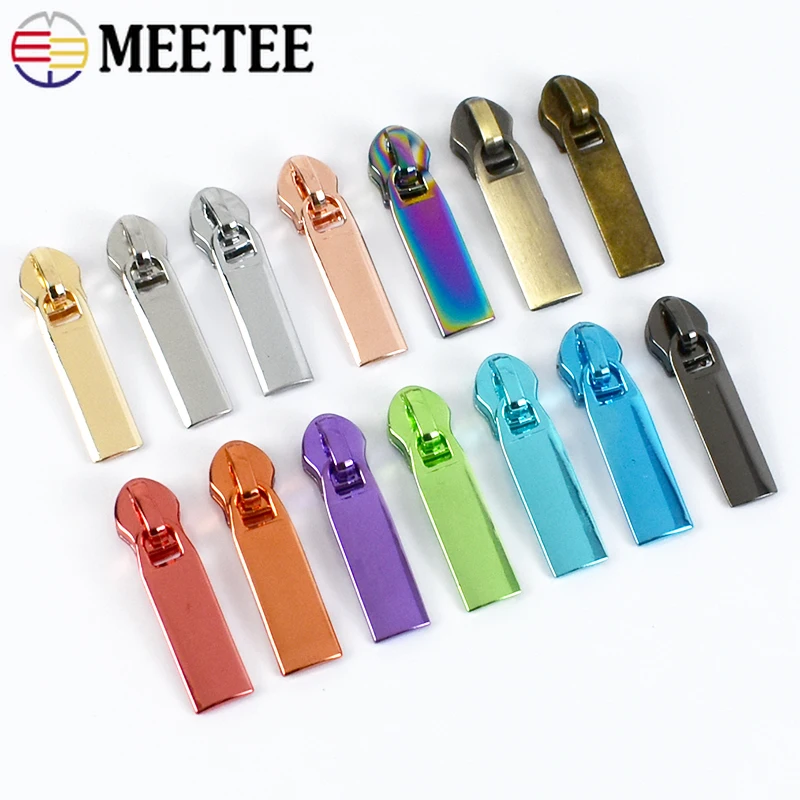 

100Pcs Zipper Slider Pulls for 5# Nylon Zippers Tapes Sewing Bag Pocket Zips Heads Jacket Clothing Repair Kits DIY Accessories