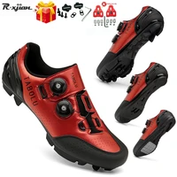 2022 cycling shoes men orange sapatilha ciclismo mtb professional bicycle sneakers mountain bike cleat shoes road cycling shoes