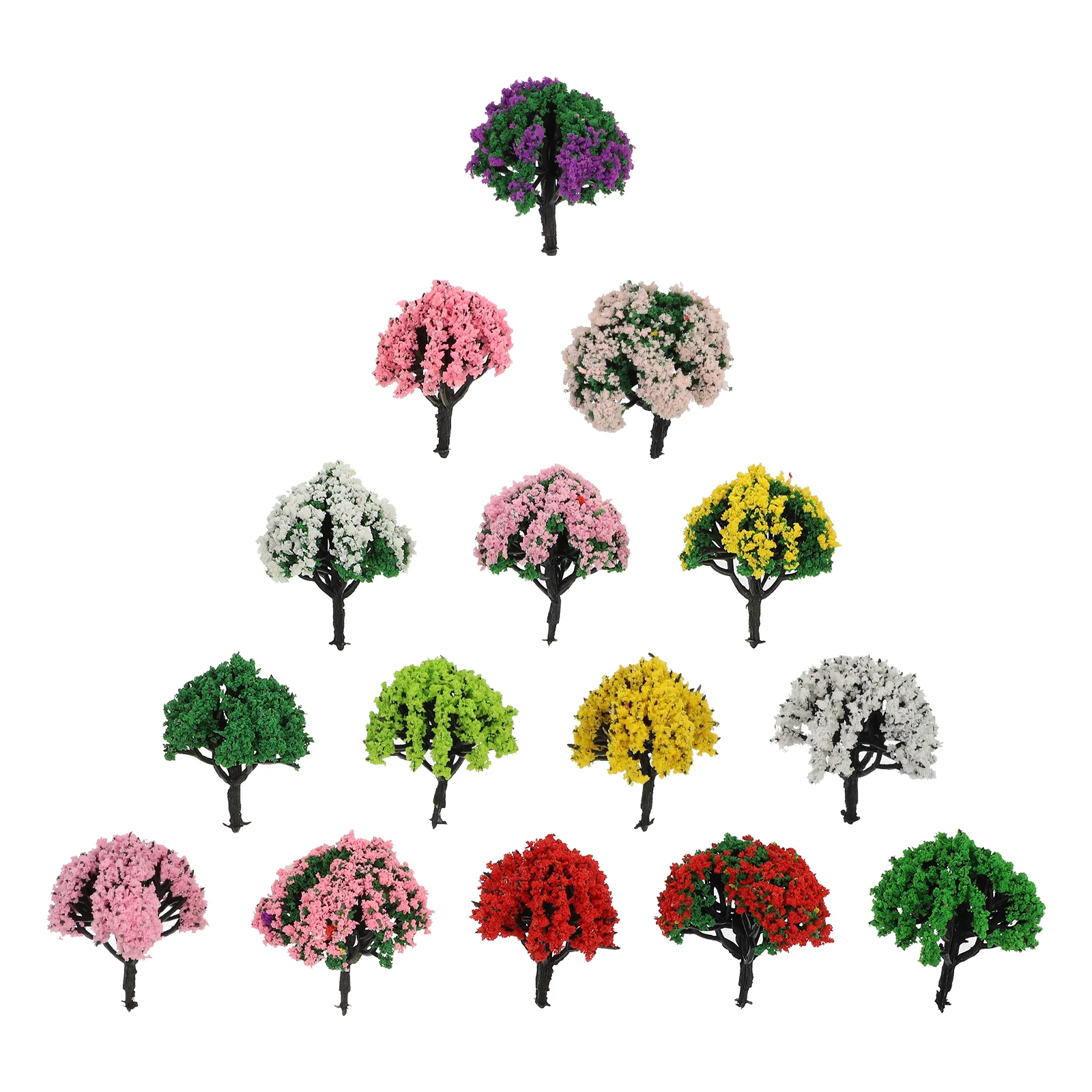 15 шт. маленькая модель дерева имитационные модели пейзаж архитектура деревья