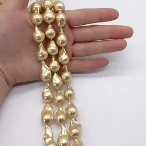 Жемчуга с пресноводным неравномерным барочным шариком нить для изготовления