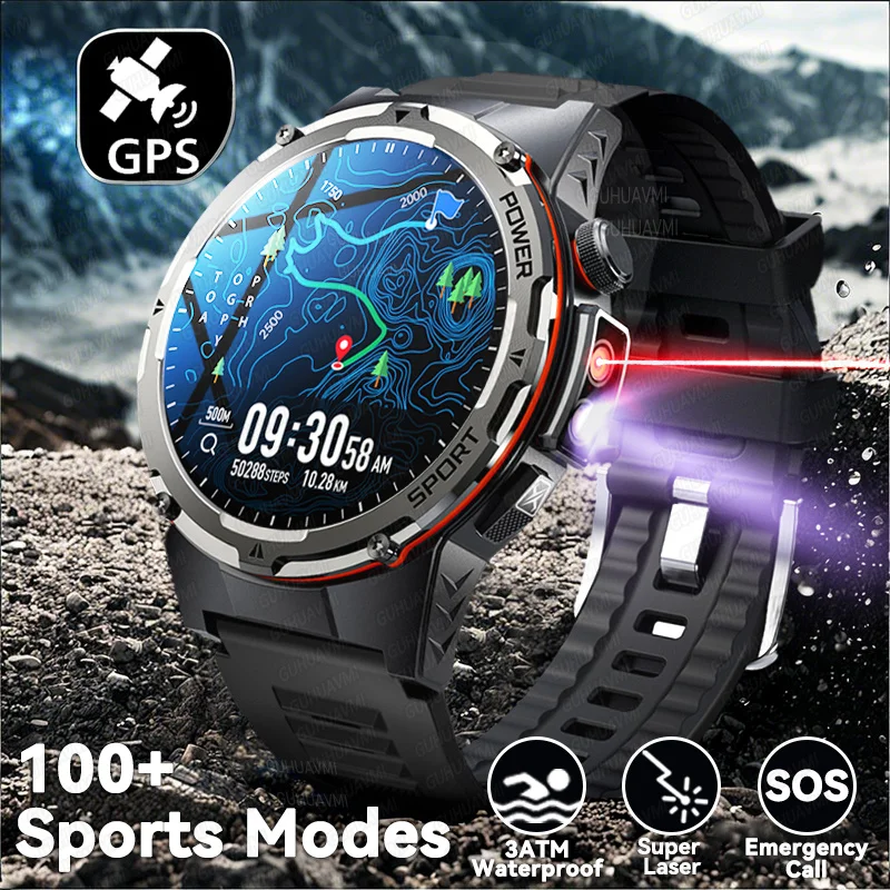 Новинка 2025 года военные умные часы XIAOMI IP68 водонепроницаемые для занятий спортом