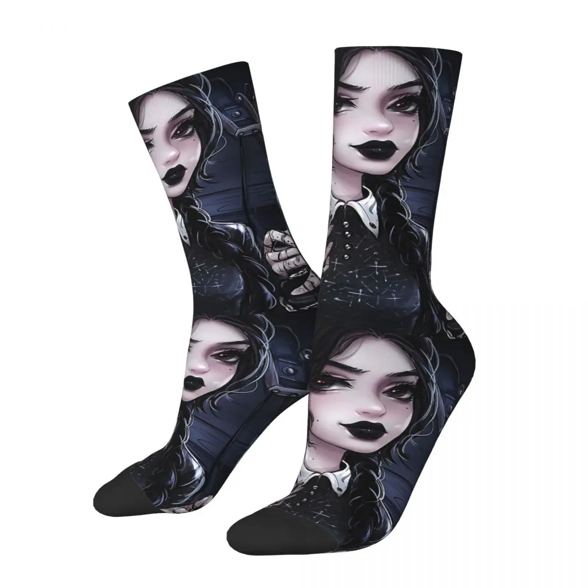 

Носки в стиле ретро для мужчин и женщин, в готическом стиле, поглощающие пот, для футбола, для осени и зимы