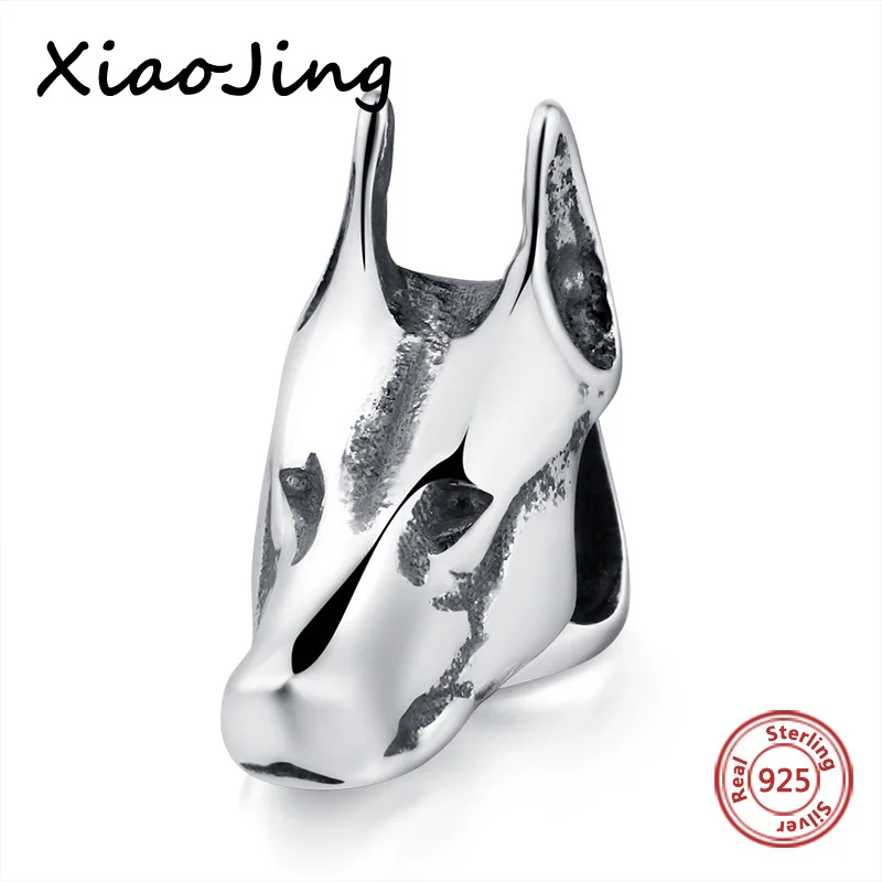 

Xiaojing Pauthentic 925 Sterling Silver Cute Bulldo Charms Animal Collection Fit European Bracelets Jewelry for Women Gifts