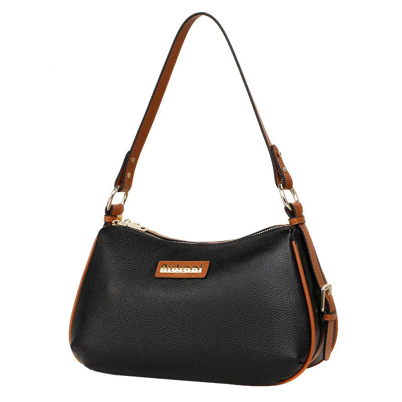 Luxury Women's Bag Premium Cowhide One Shoulder Crossbody Bag Large Capacity Soft Leather Underarm Bag