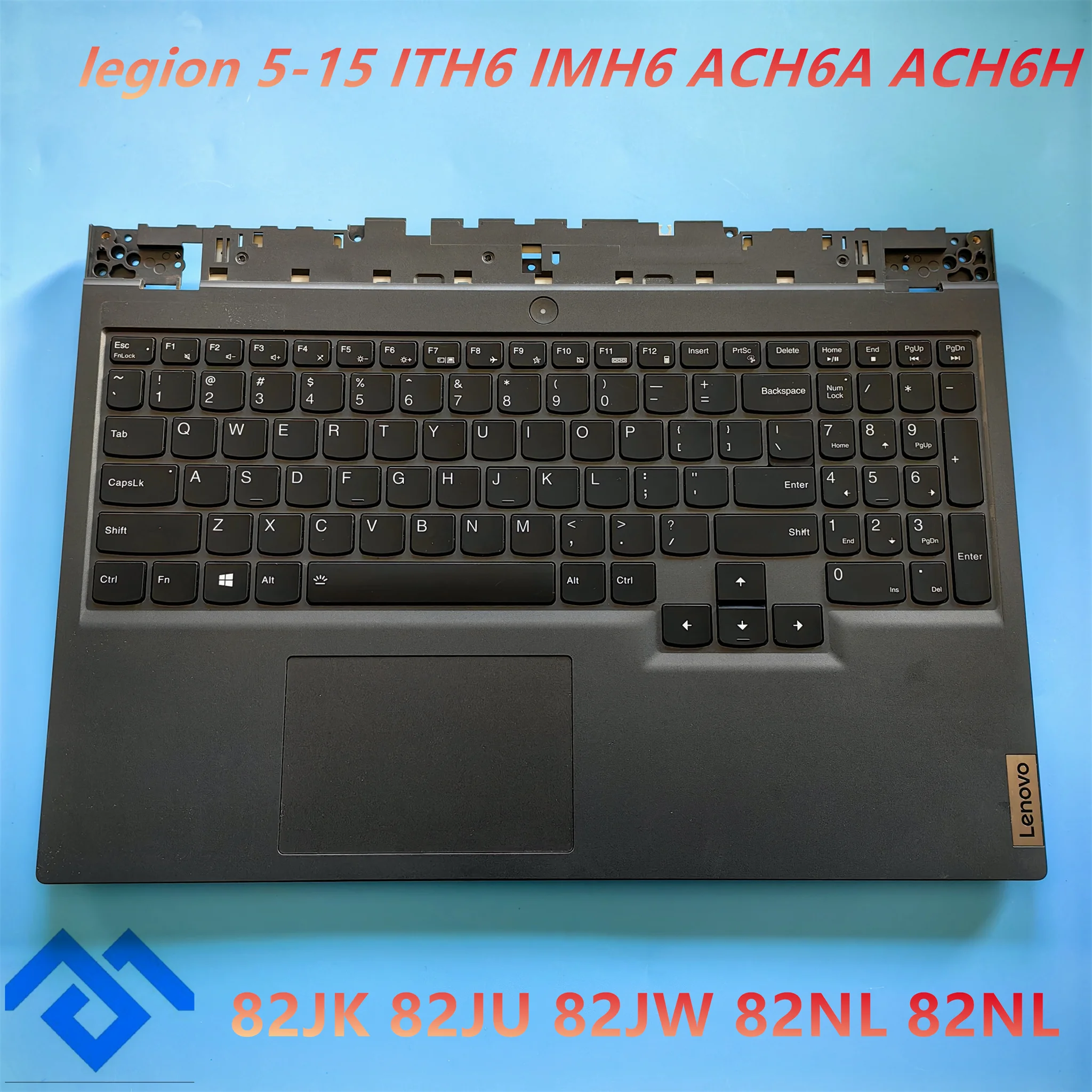 

US Backlight keyboard palmrest assembly for LENOVO LEGION 5-15 15ITH6 15ACH6 15ACH6A 15ACH6H 82JK 82JW 82JU 82NL 82NW BLACK