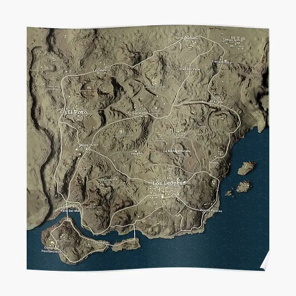 

Обои Pubg Miramar с картой 10000x10000, постер, современное художественное оформление комнаты, забавное украшение для дома, настенная роспись, картина ...