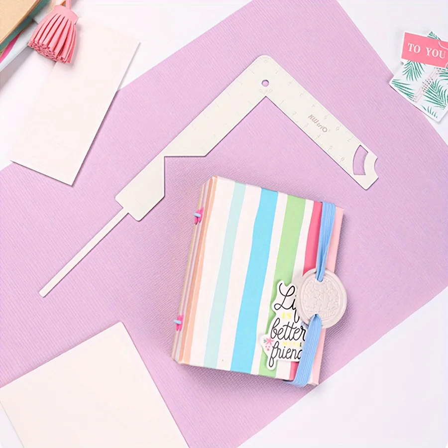 Высокоточная линейка 5 в 1 для скрапбукинга и рукоделия из нержавеющей стали