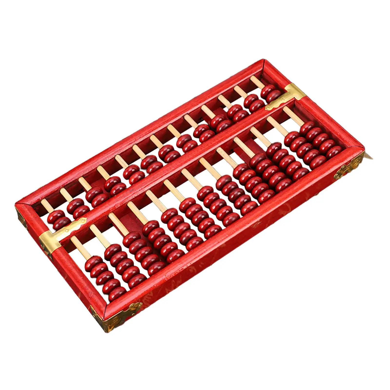 

13 Column Chinese Soroban Wooden Abacus 7 Beads Per Row Calculation Tool