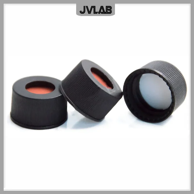 

Черные открытые колпачки для хроматографических флаконов JVLAB 13 мм 100 шт