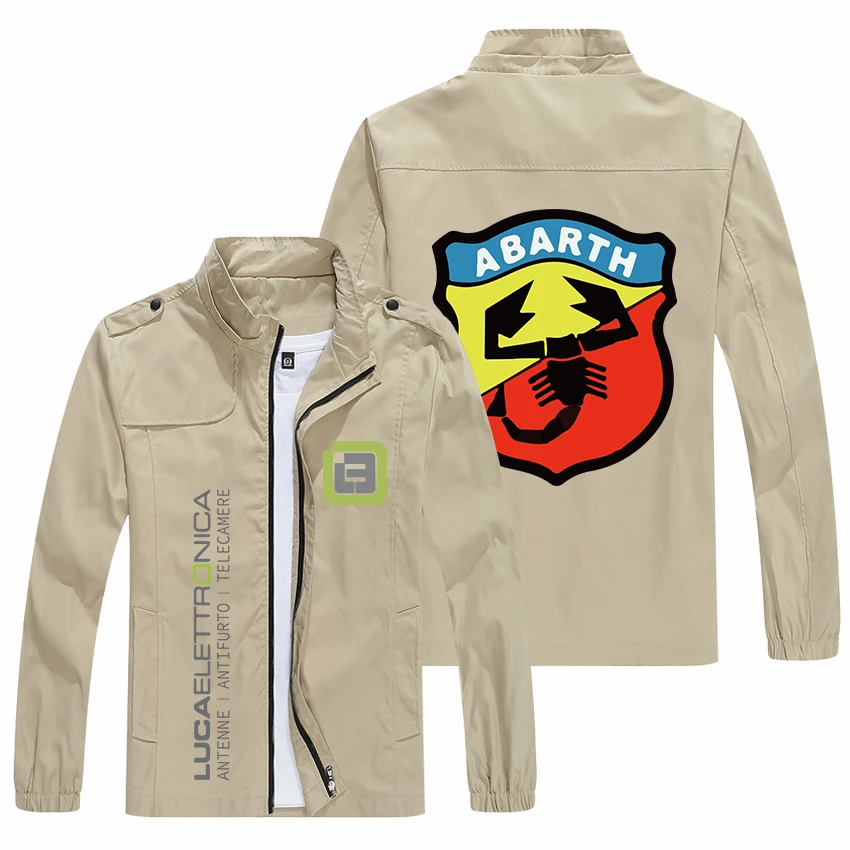

2022 Spring Autumn Men ABARTH LOGO Jackets Popular Printed casual fashion loose biker jacket Men street baseball uniform