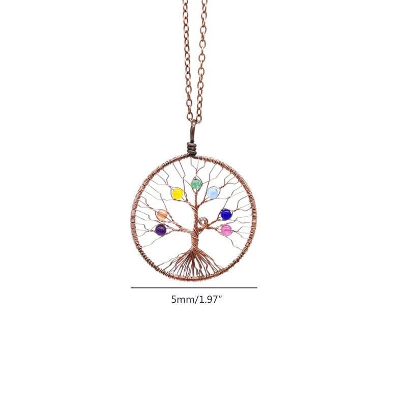 Ожерелье с подвеской Древо Желаний ажурная цепочка до ключиц жемчужное ожерелье