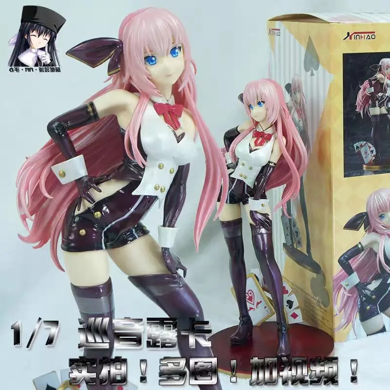 

Хатсуне Мику мегурин лука карточка Кролик уши покер персонаж вокальная коробка Фигурки ПВХ Фигурки декоративная Модель Кукла Подарки для детей