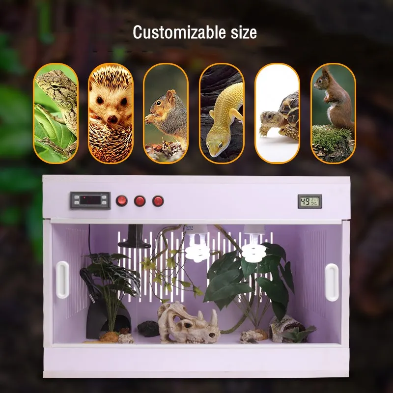 

Террариум для рептилий Съемный контейнер для кормления, ящерица, черепаха, контейнер для вывода рептилий, земноводных