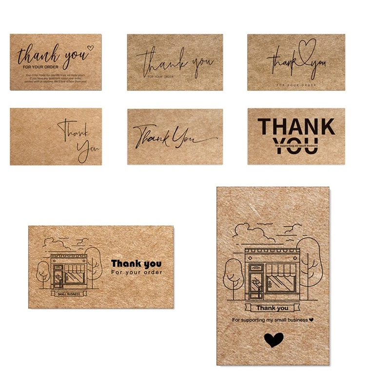 

A50I 240 Pcs Beautiful Thank You Card Simple For Online Business Appreciation Customer Cute Mini Card Gift Cards