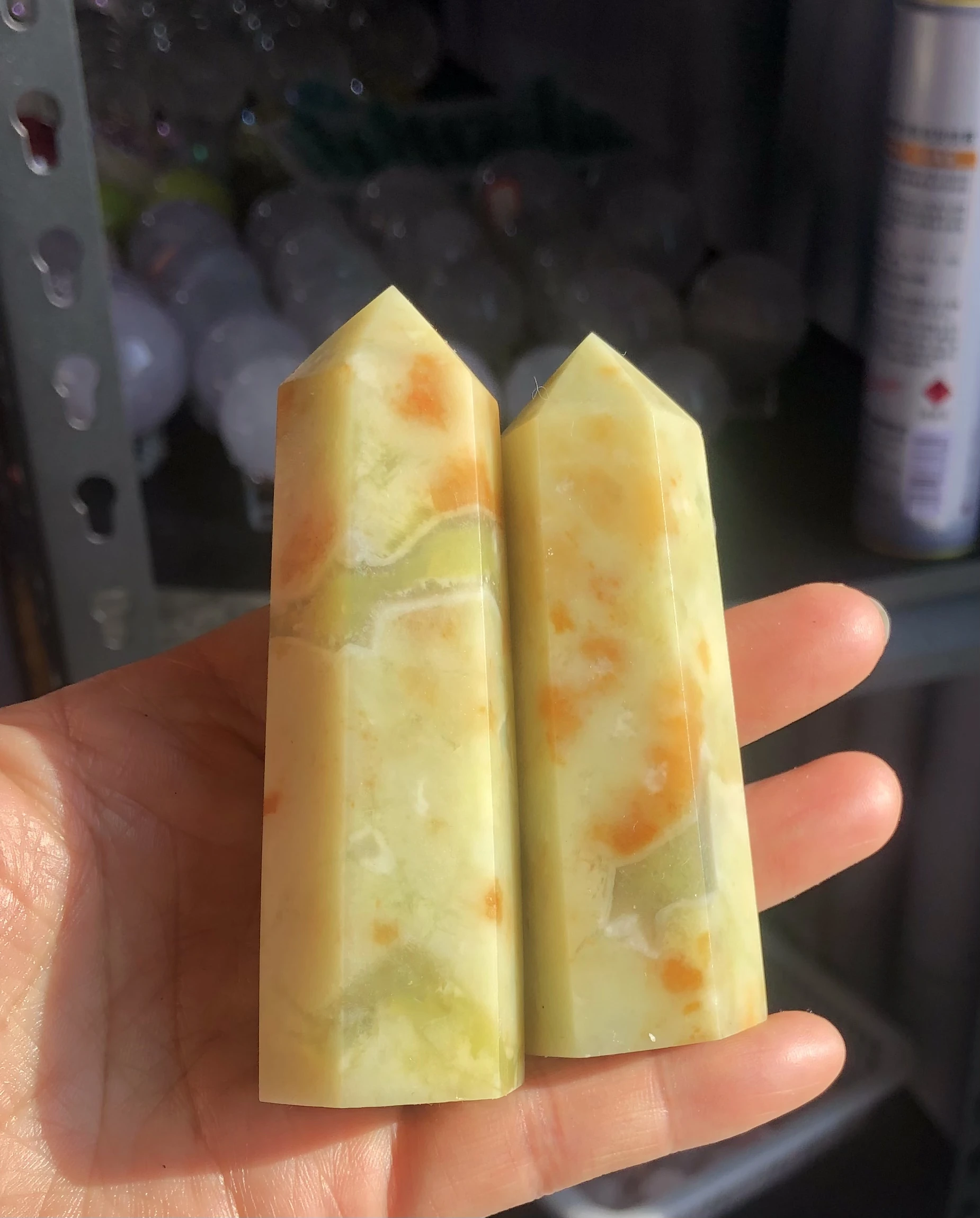 Натуральная Зеленая Нефритовая Хрустальная башня с зеленым опалом