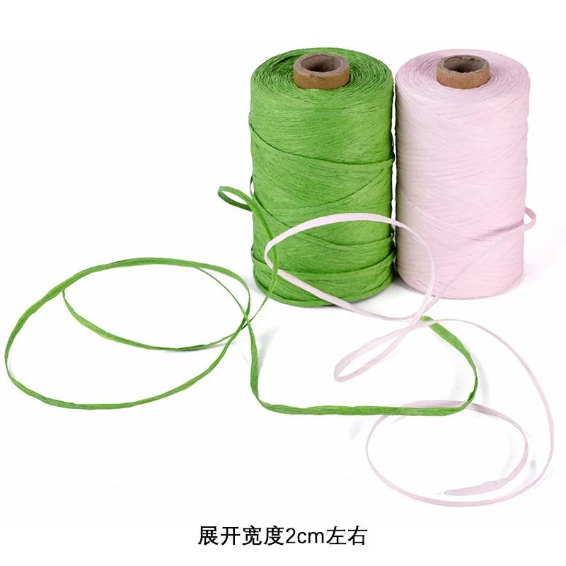 300 метров вязальная пряжа из рафии бумажная рукоделие бумажный шпагат для