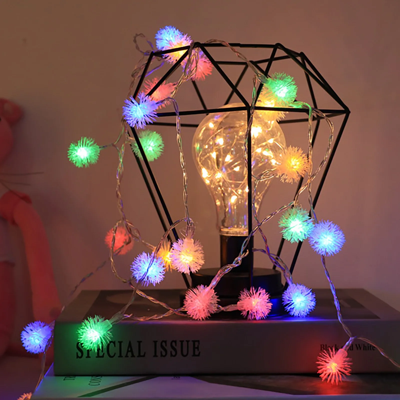 

Large Christmas Lights Outdoor 50 Ft Light Decoration Light String String Ball LED Holiday String Lights Color Changing 9 Ft