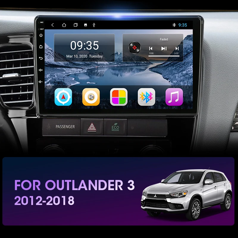 Android 10 для Mitsubishi Outlander 3 2012-2018 4G + WiFi DSP автомобильное радио стерео Мультимедийный